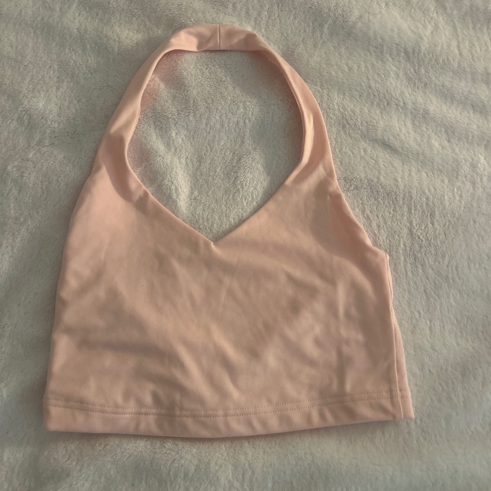 Pink halter top from pacsun